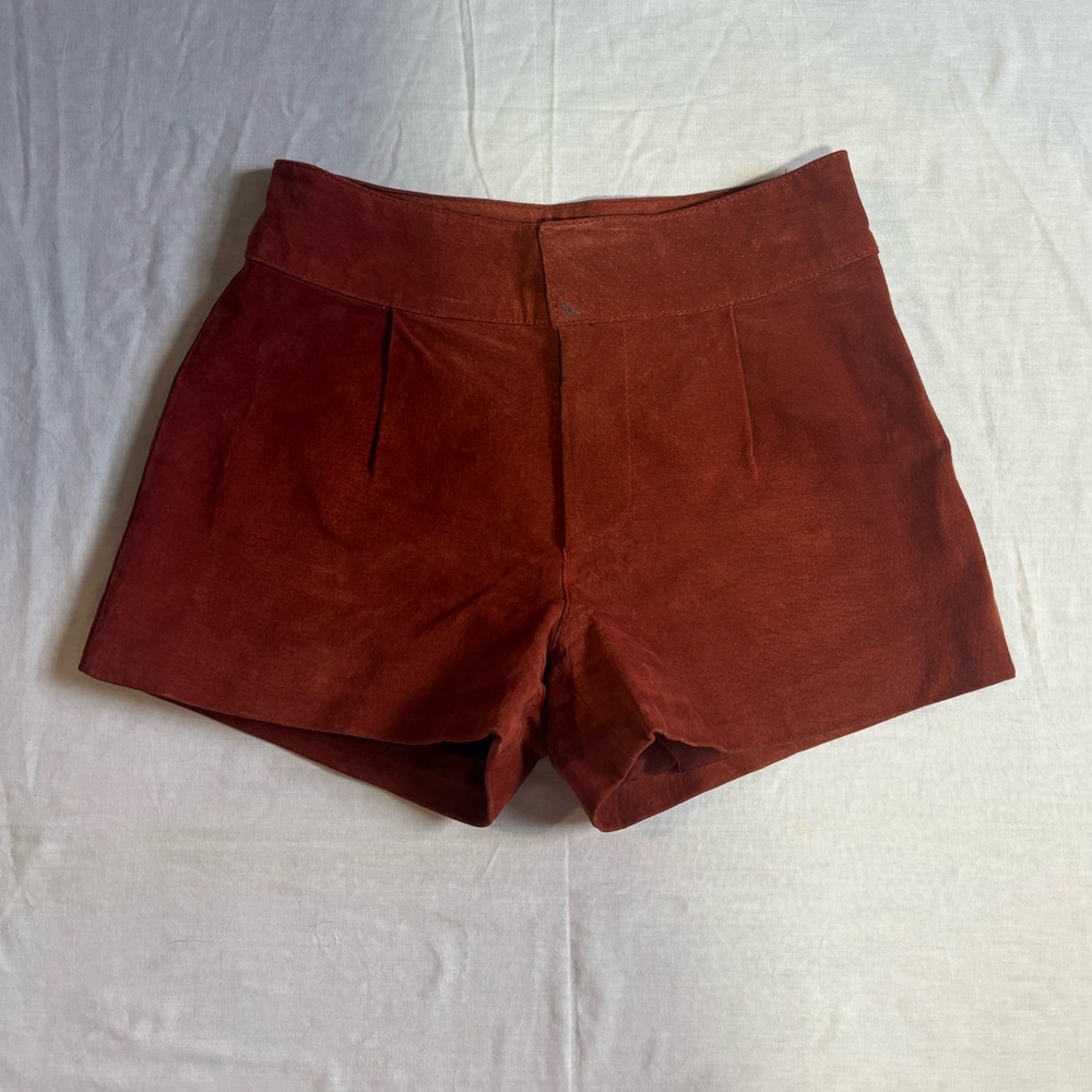 Faux Leather Shorts